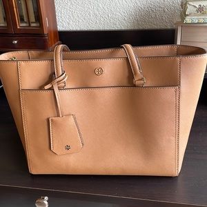 Tory Burch beige/tan small tote bag